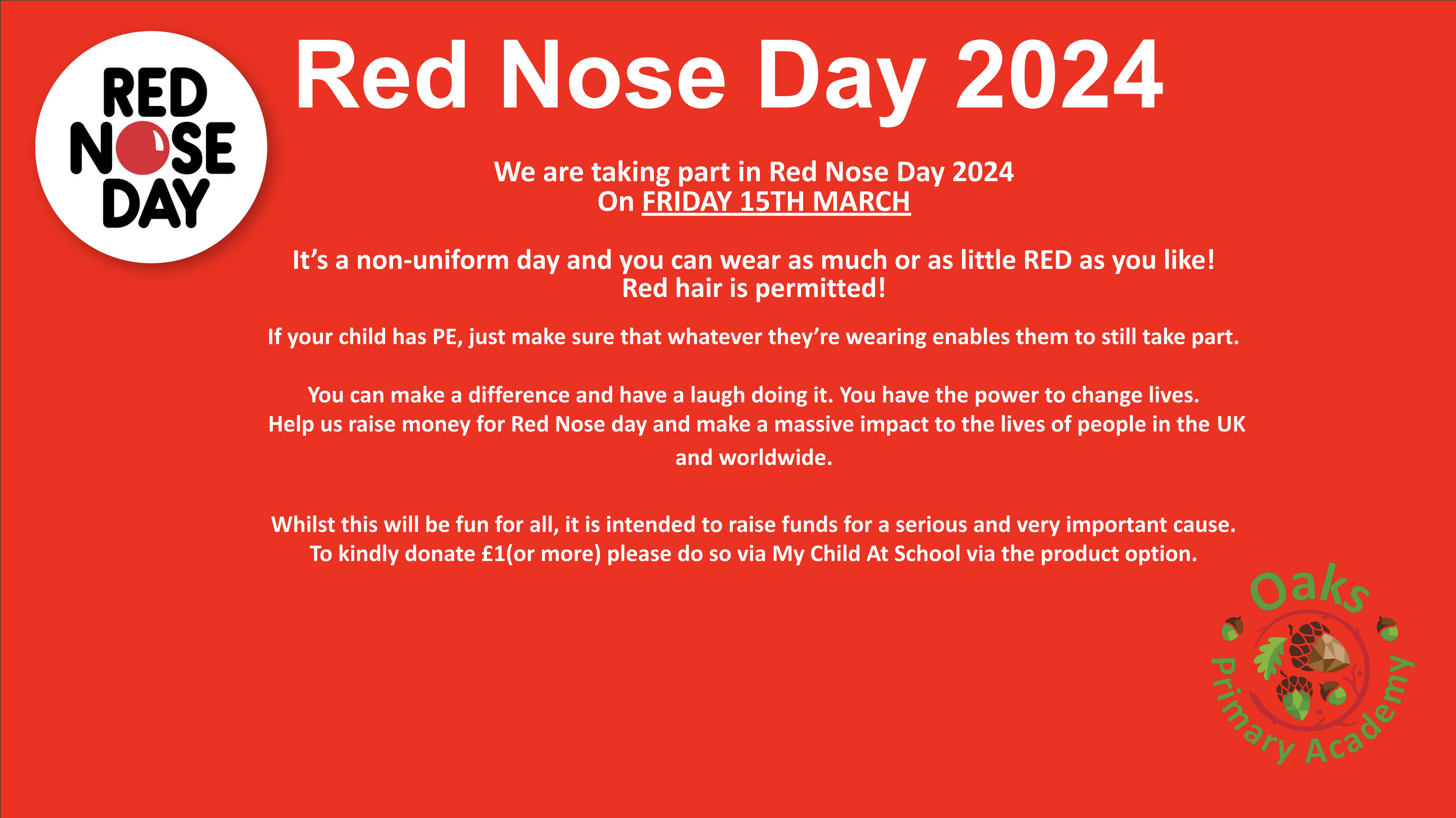 Red Nose Day poster